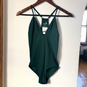 Emerald Green Free People Body Suit